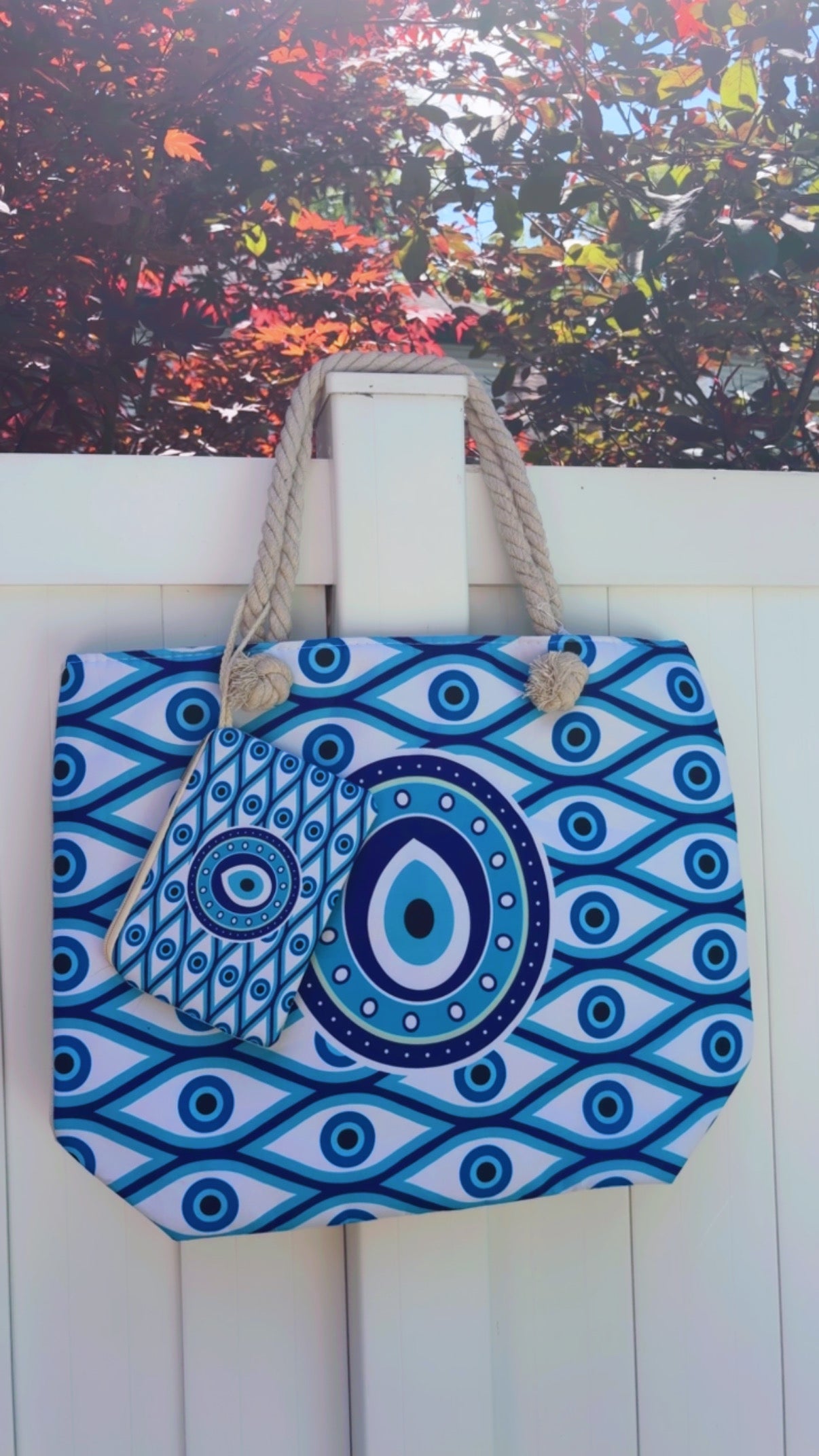 Matakia Beach Bag and Pouch Set