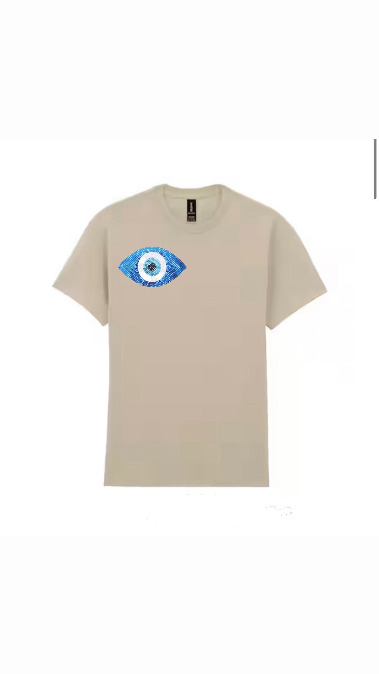 NEW Mati Mati Sequins Adult T-Shirt (Beige)