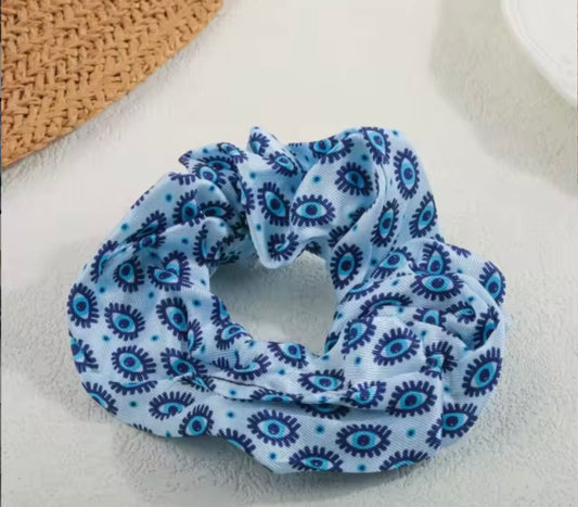 Mati Mati Scrunchie - Blue Almond Eyes
