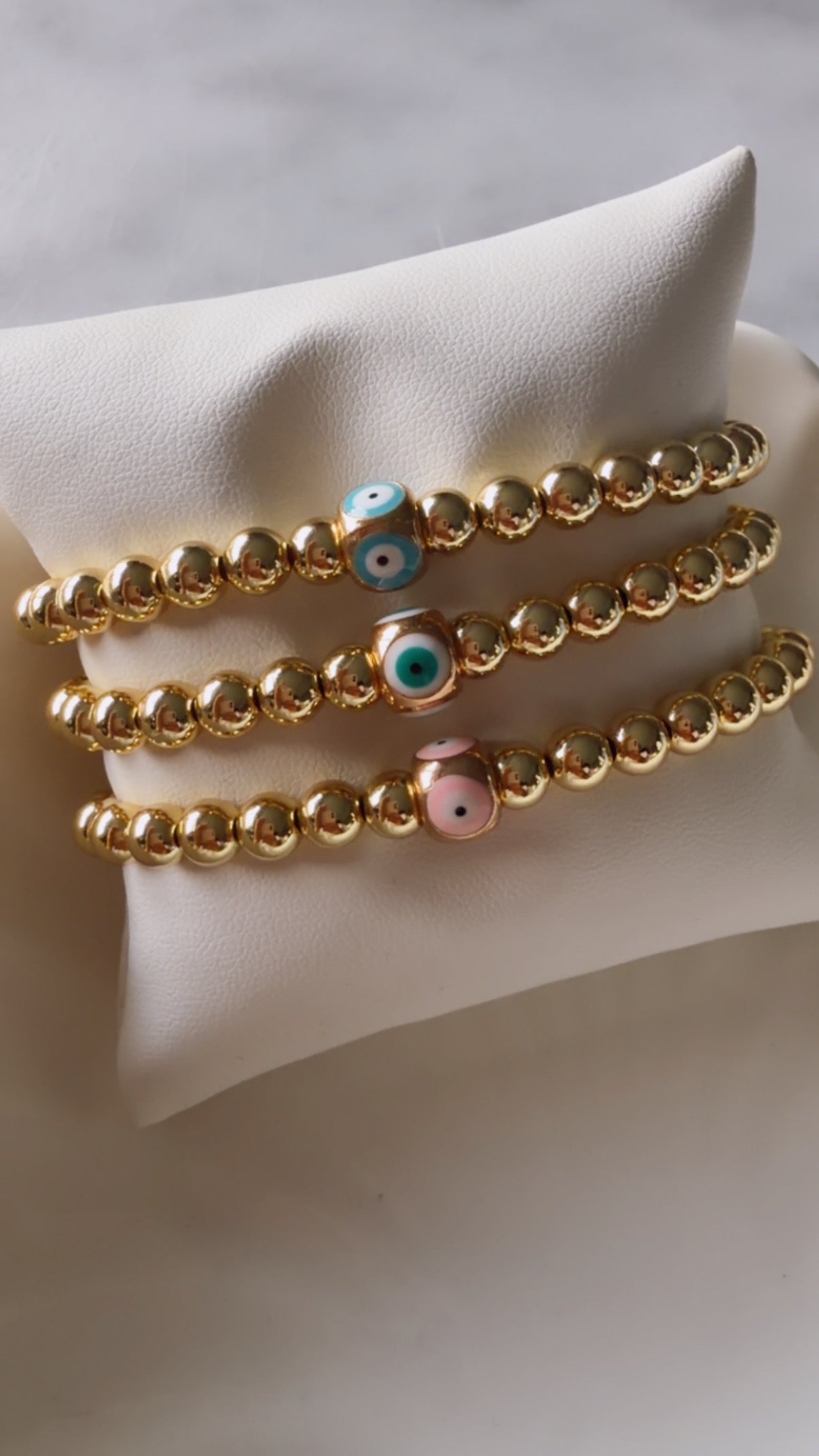 Bracelet Signature Mati (grosses perles)