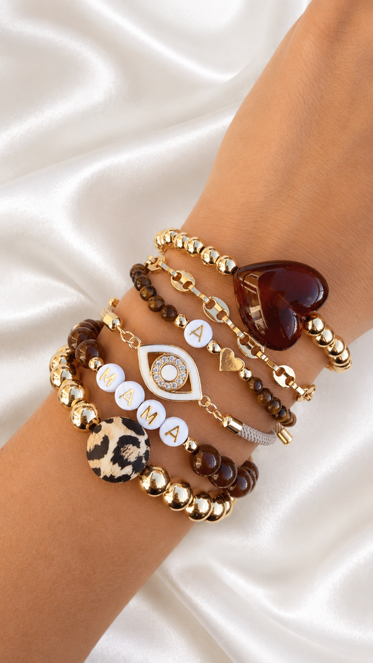 NEW - Espresso Leopard Stack
