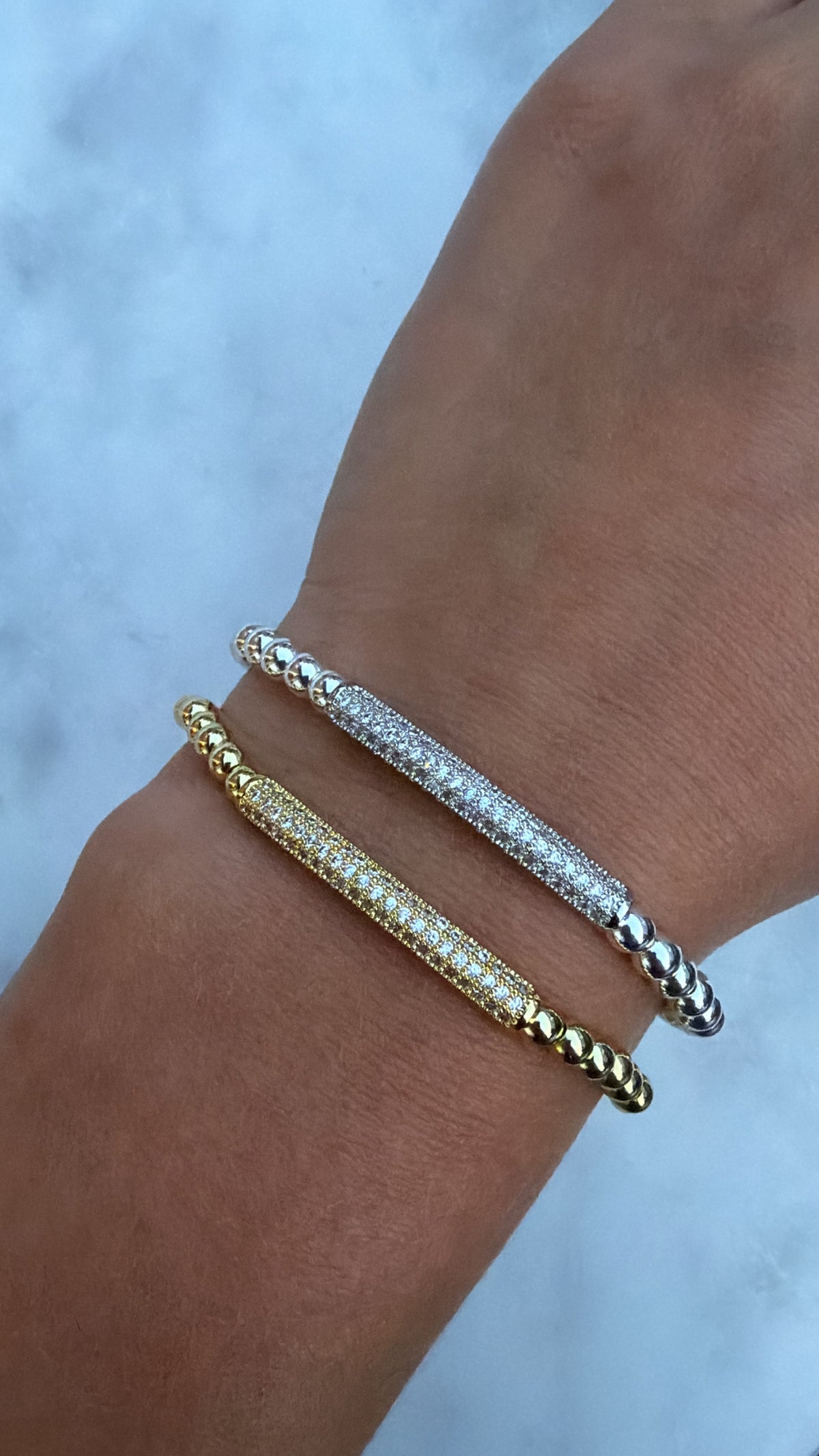 Bar Accent Bracelet (Silver/Gold)