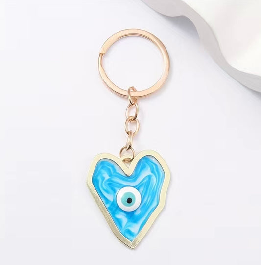 Good Vibes Heart Keychain