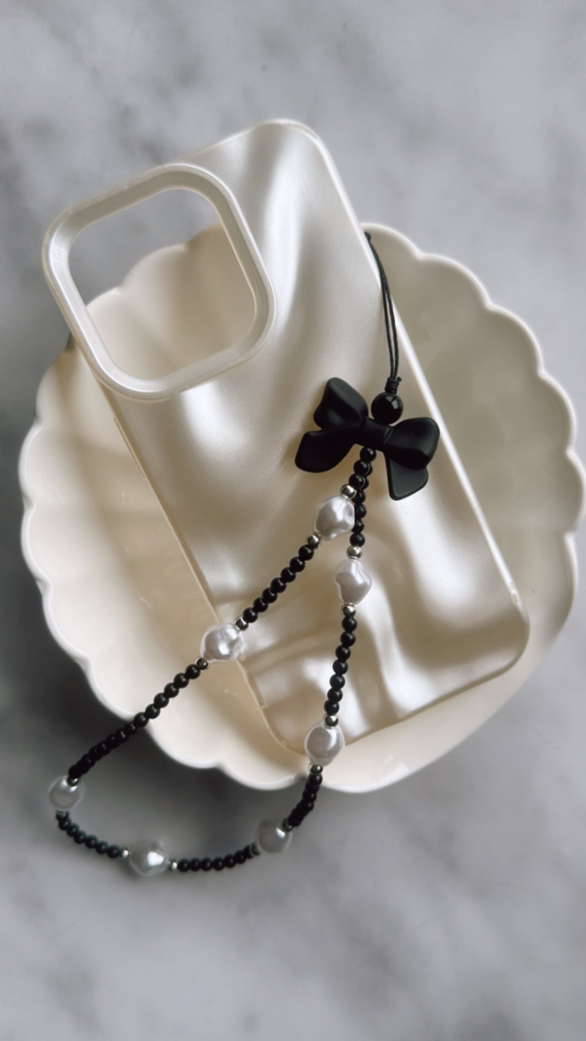 Festive Pearly Phone Charm