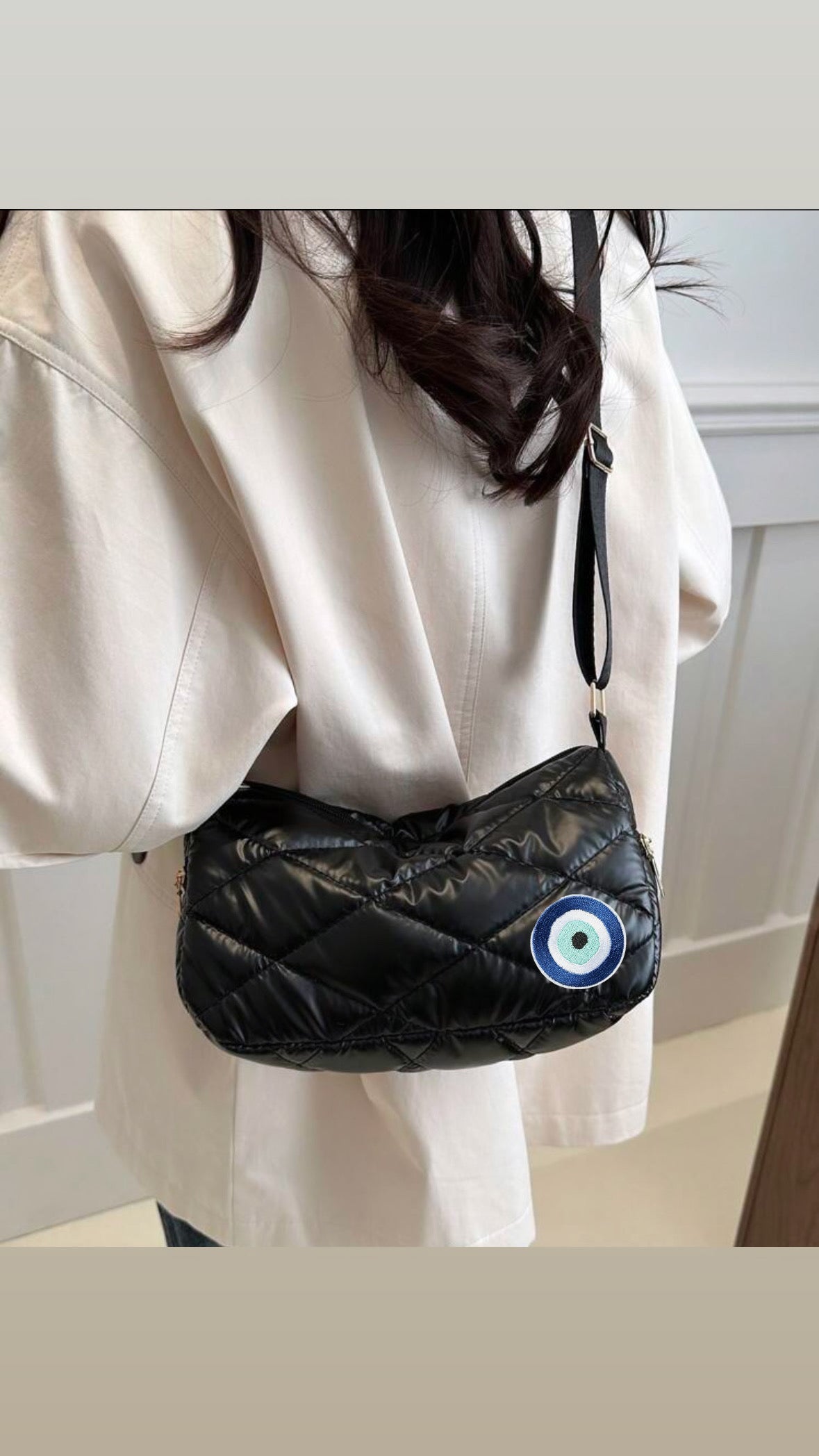 Puffer Mati Purse (Black)