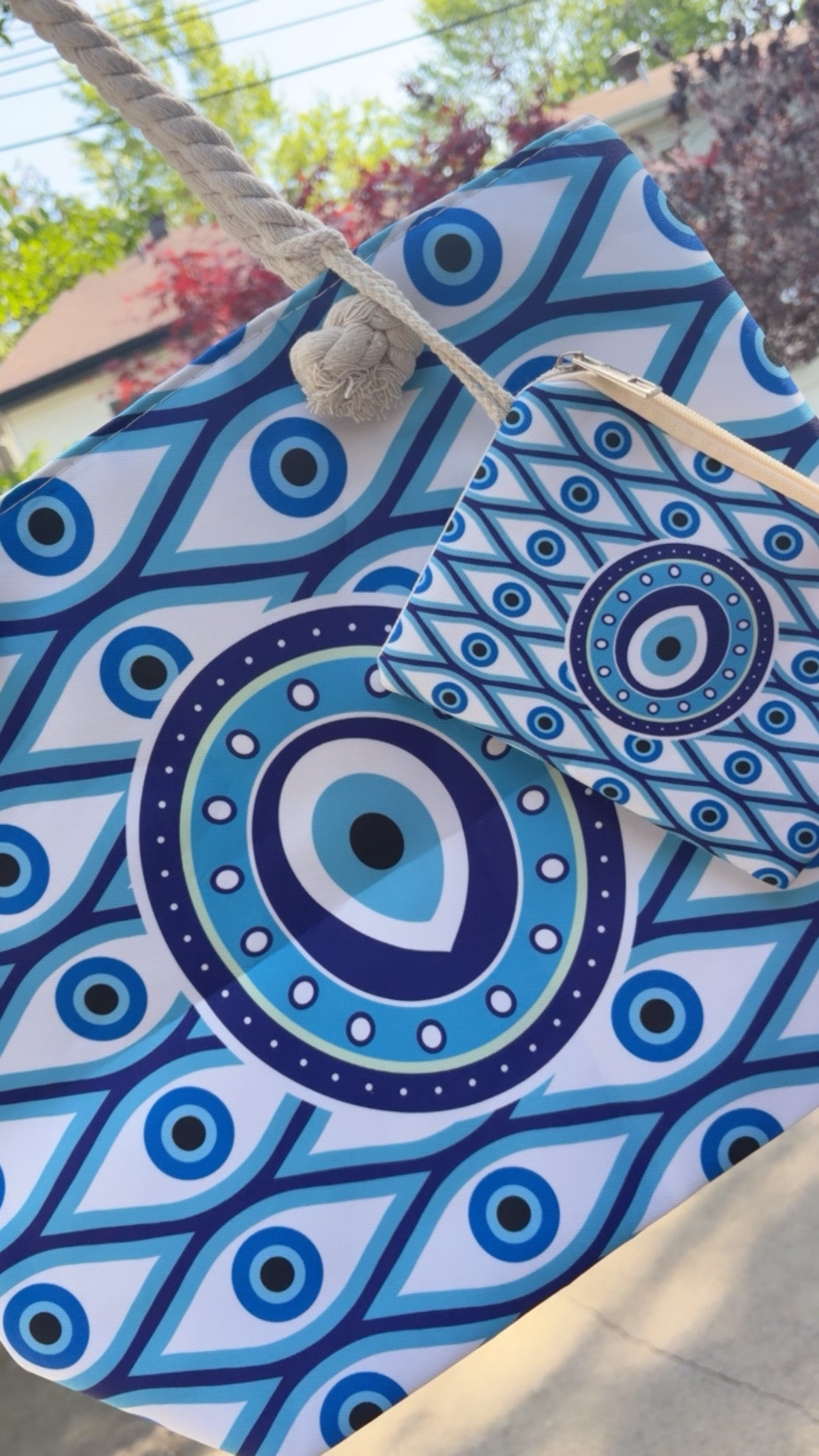 Matakia Beach Bag and Pouch Set