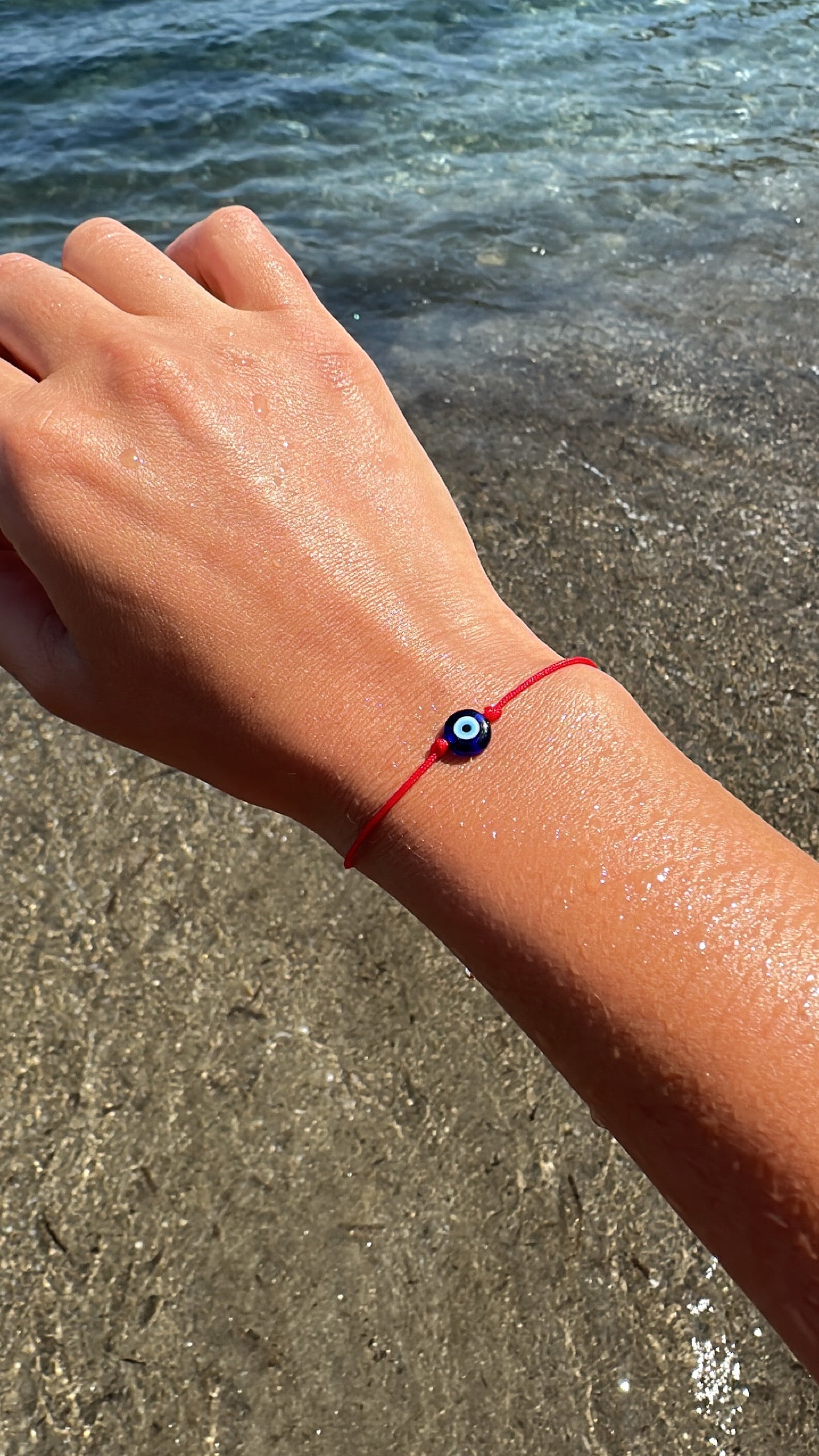 Red String Evil Eye Cord Bracelet Set