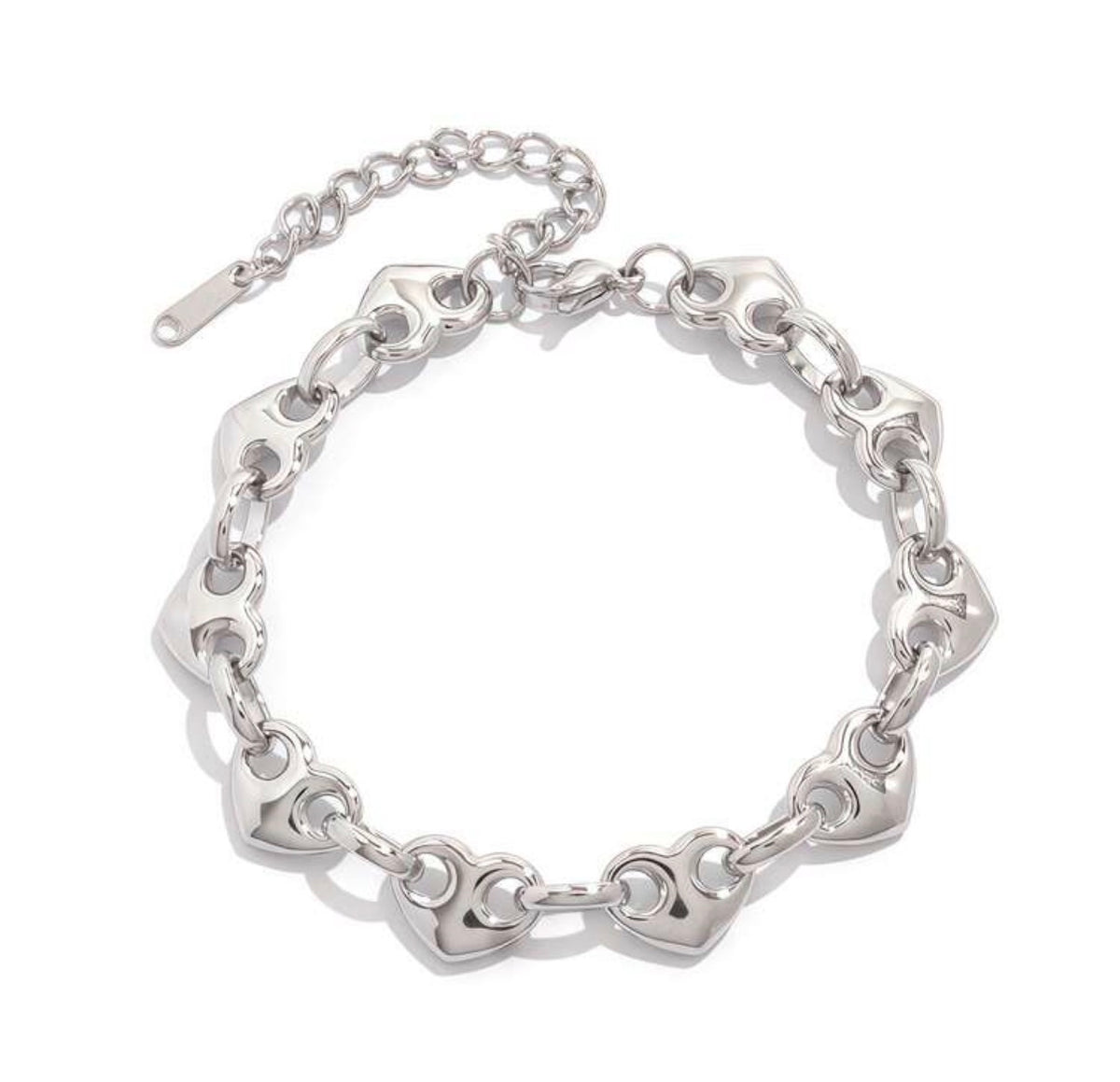 Heartthrob Chain Bracelet (Silver)