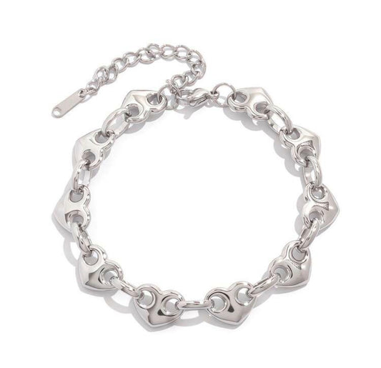 Heartthrob Chain Bracelet (Silver)