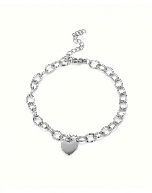 Custom Charm Heart Bracelet