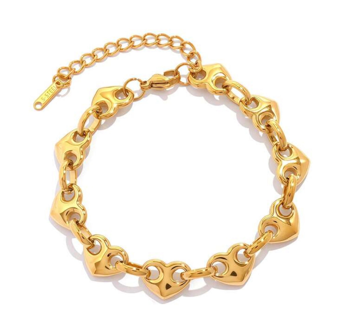 Heartthrob Chain Bracelet (Gold)