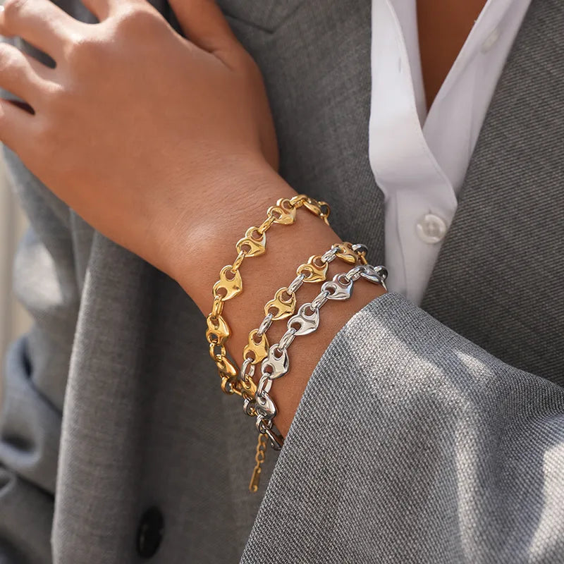Heartthrob Chain Bracelet (Gold)