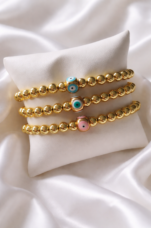 Bracelet Signature Mati (grosses perles)