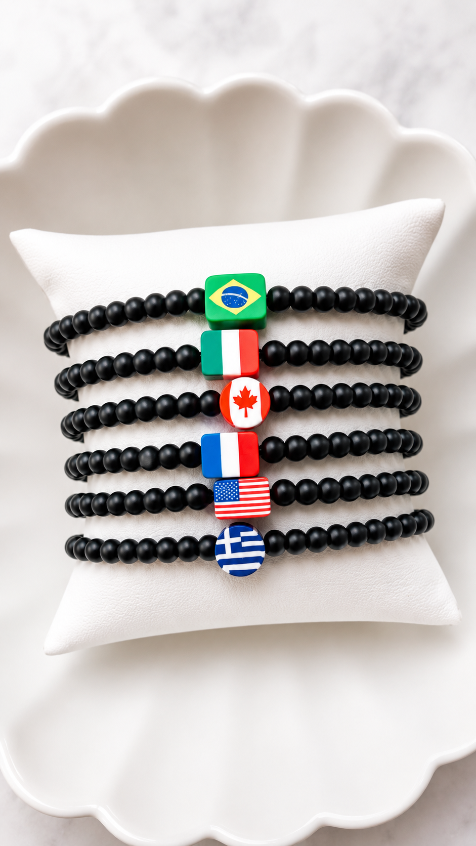 National Flag / Country Bracelet - Black