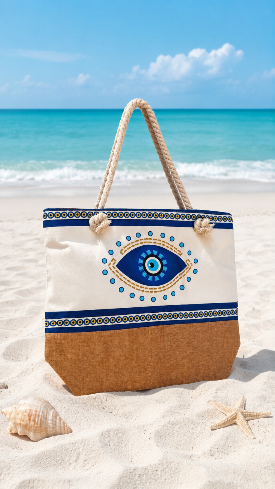 Neutral Eye Beach Bag