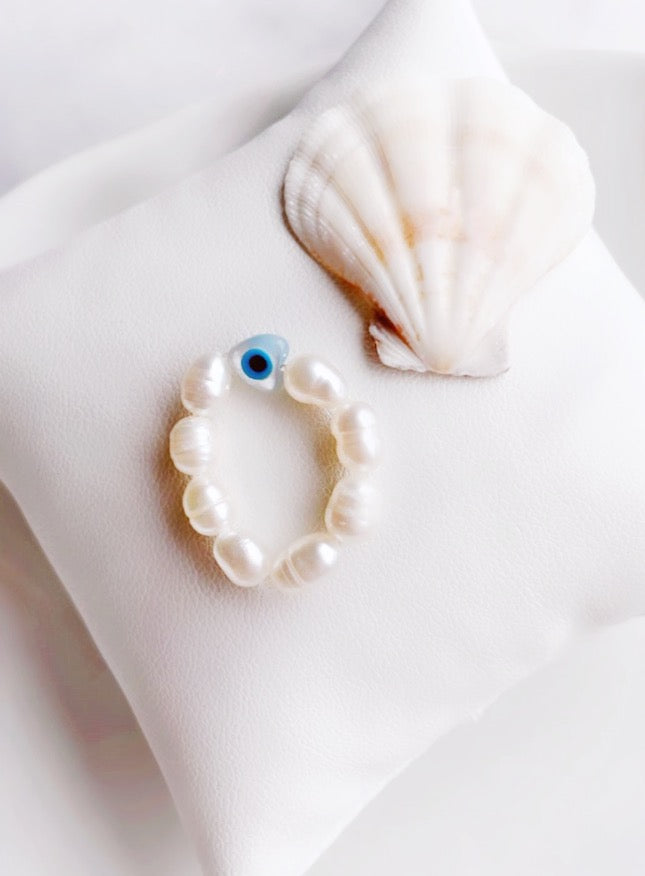 Natural Freshwater Pearl Mati Ring