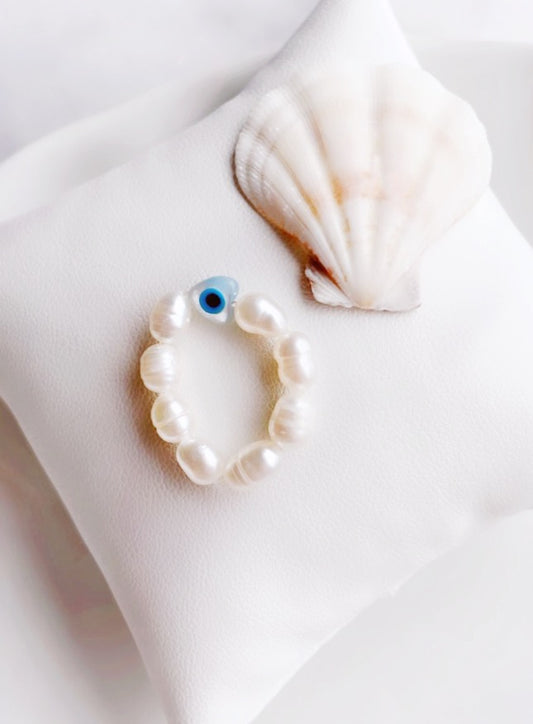 Natural Freshwater Pearl Mati Ring