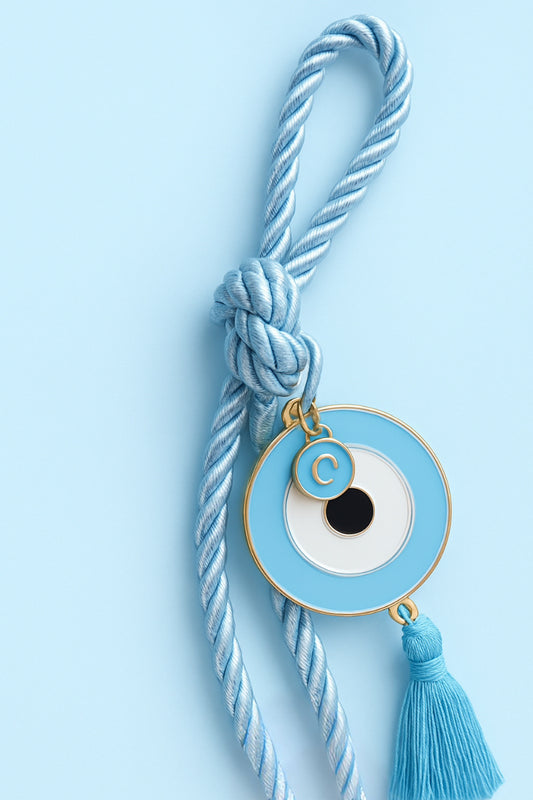 Blue Tassel Hanging Mati - Evil Eye Decor