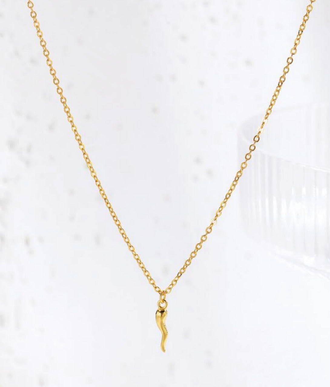 Collier Dainty Mini Corne Cornicello 925