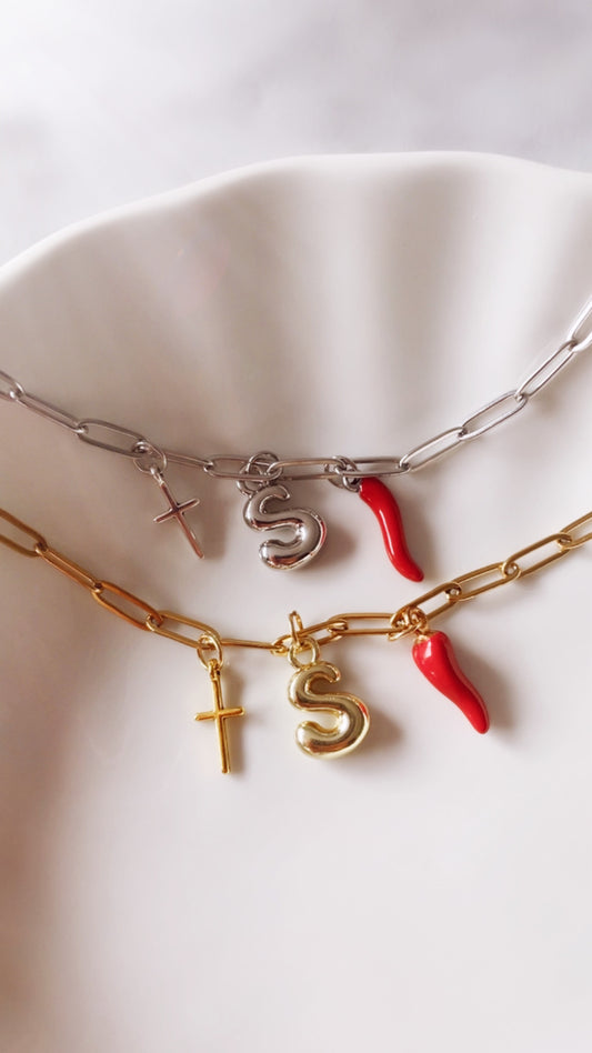 Protection Charm Bracelet (Cornicello - Corno - Horn - Pepper)