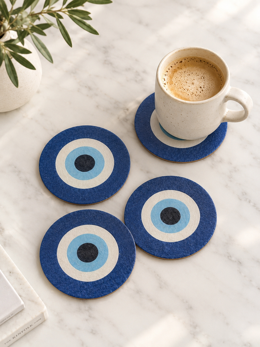 Classic Evil Eye Coaster Set (Set of 4)
