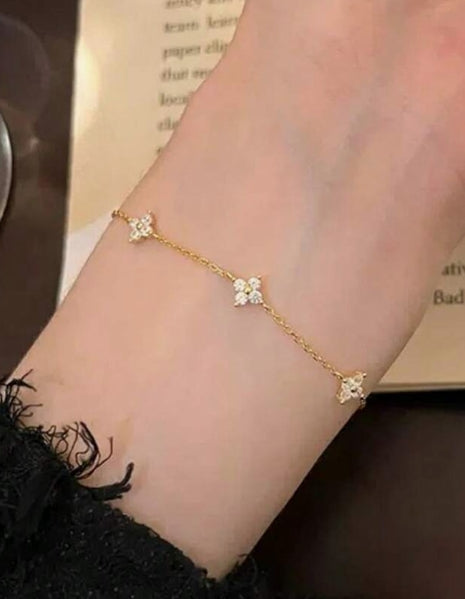 Bracelet Croix en Or Sterling 925