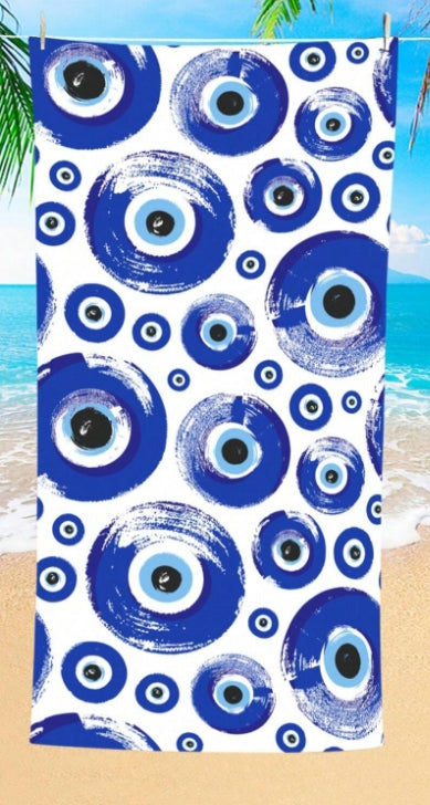 Evil Eye Beach Towel