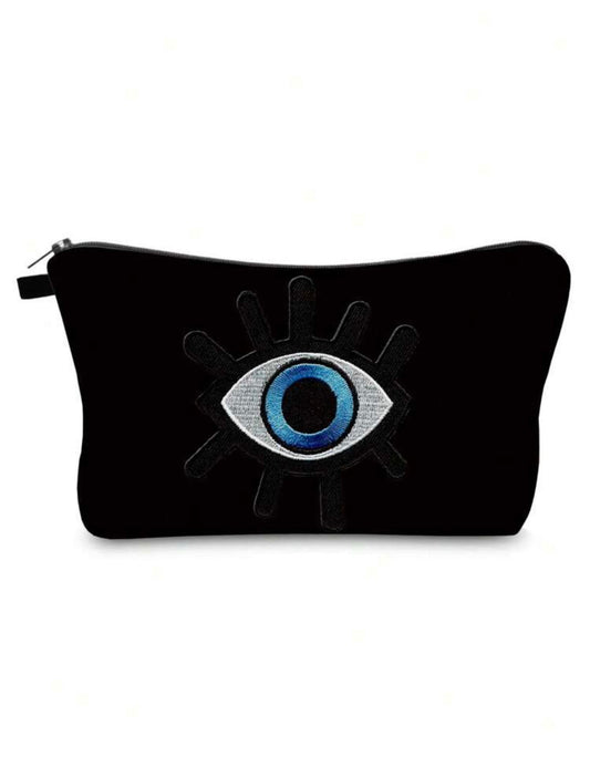 Trousse à maquillage noire Evil Eye