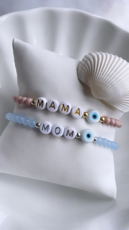 Name Bracelet - Women (4mm Glass Beads)