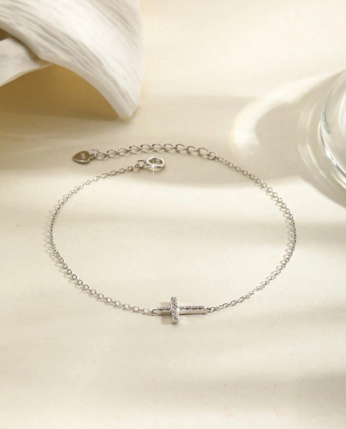 Cross 925 Sterling Gold Bracelet