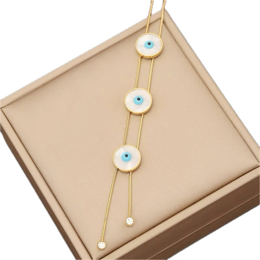 Hermes Mother of Pearl Stud Necklace