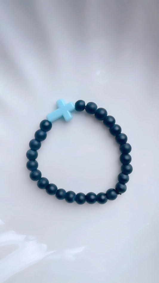 Bracelet Croix Bleue (Enfants)