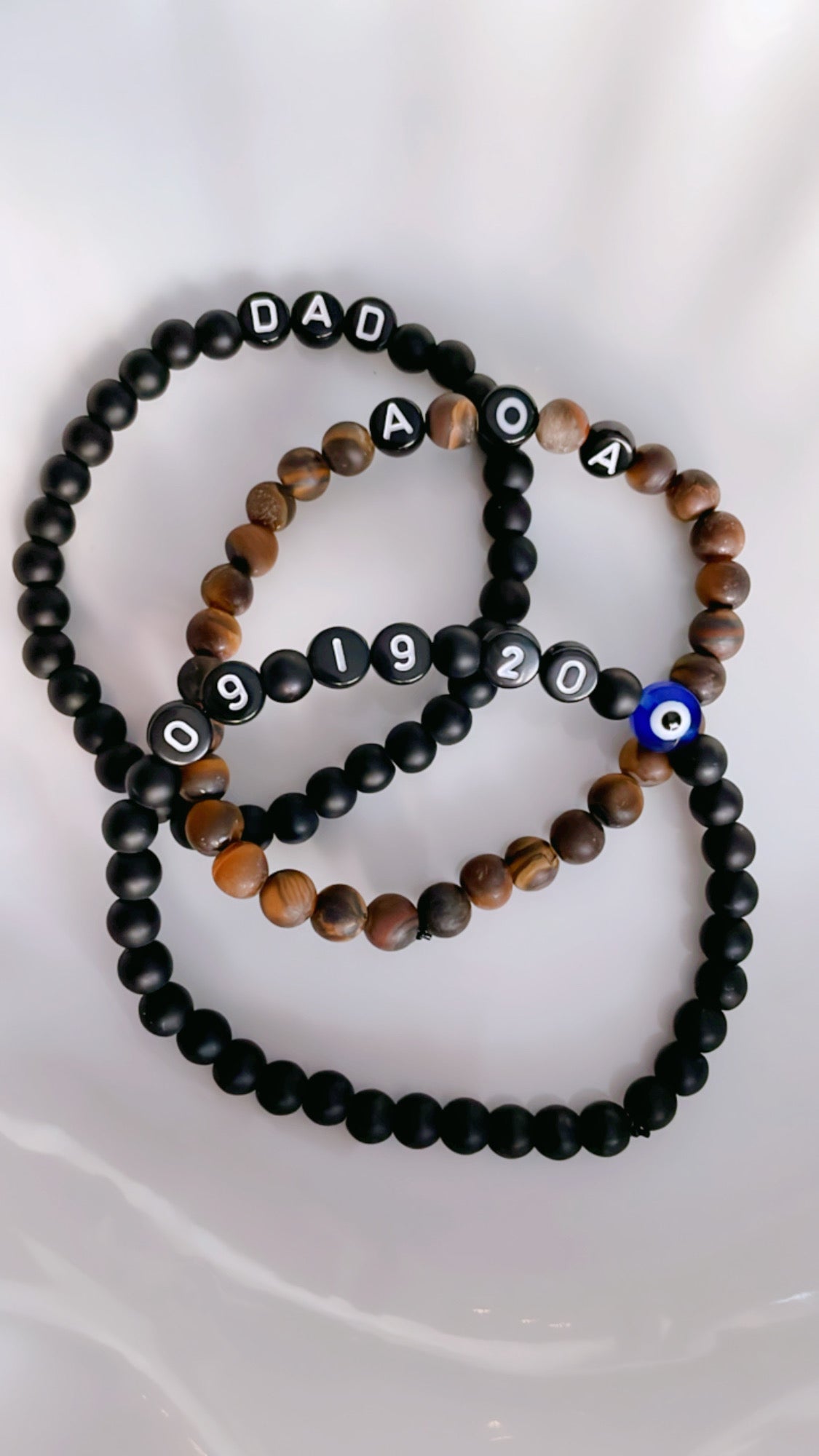 Name Onyx Bracelet (Men)