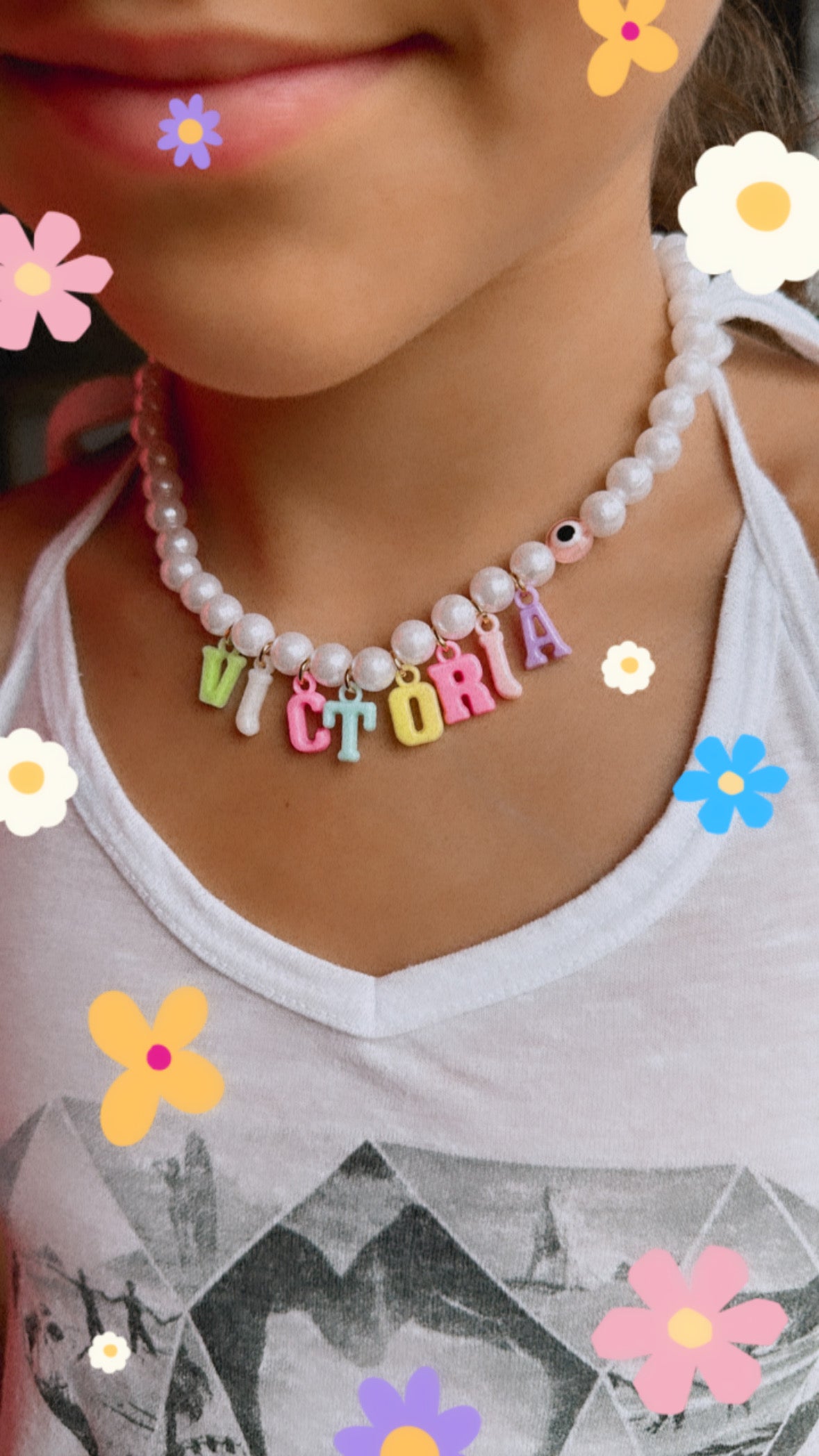 Pearly Name Necklace