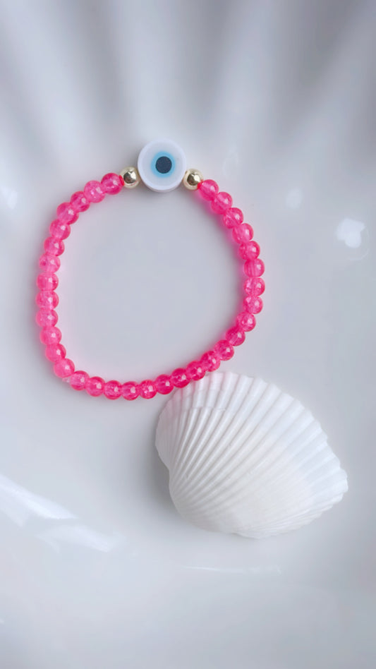 Bracelet rose vif (enfants)