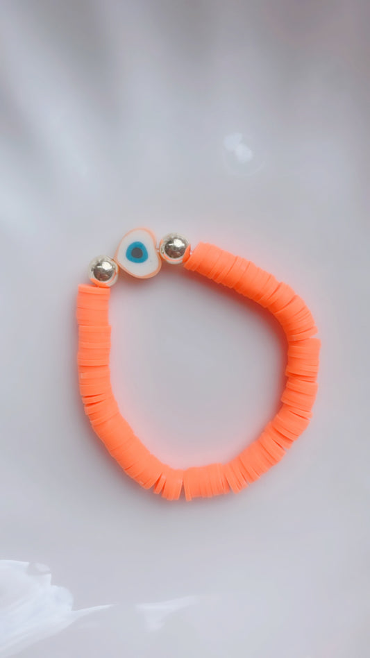 Bracelet Coeur Orange (Enfants)