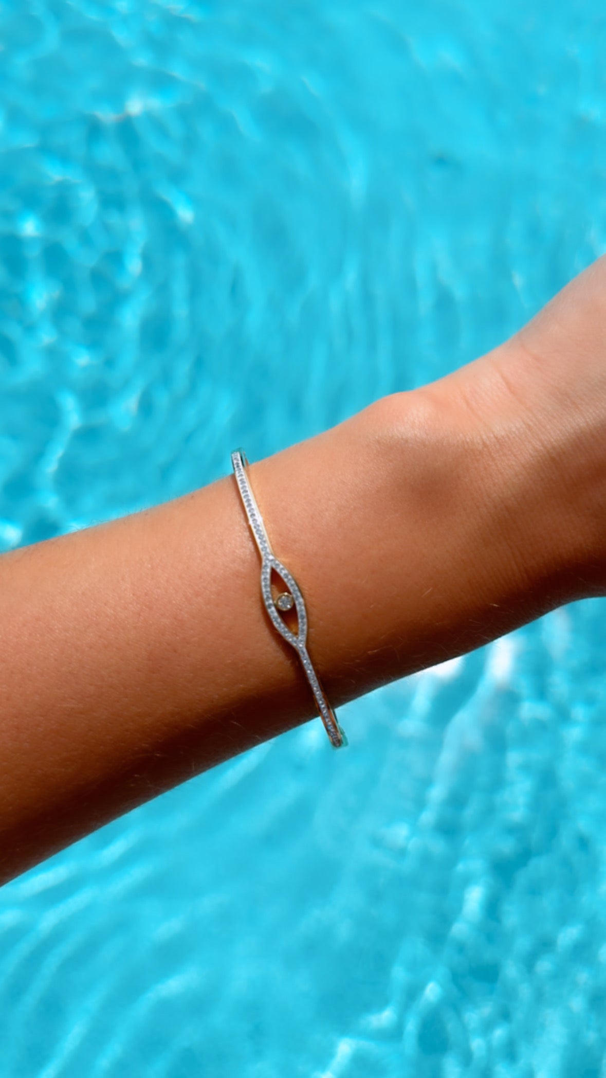 Sparkle Mati Bangle (Gold)