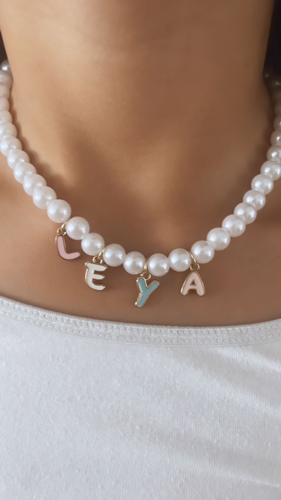 Pearly Name Necklace