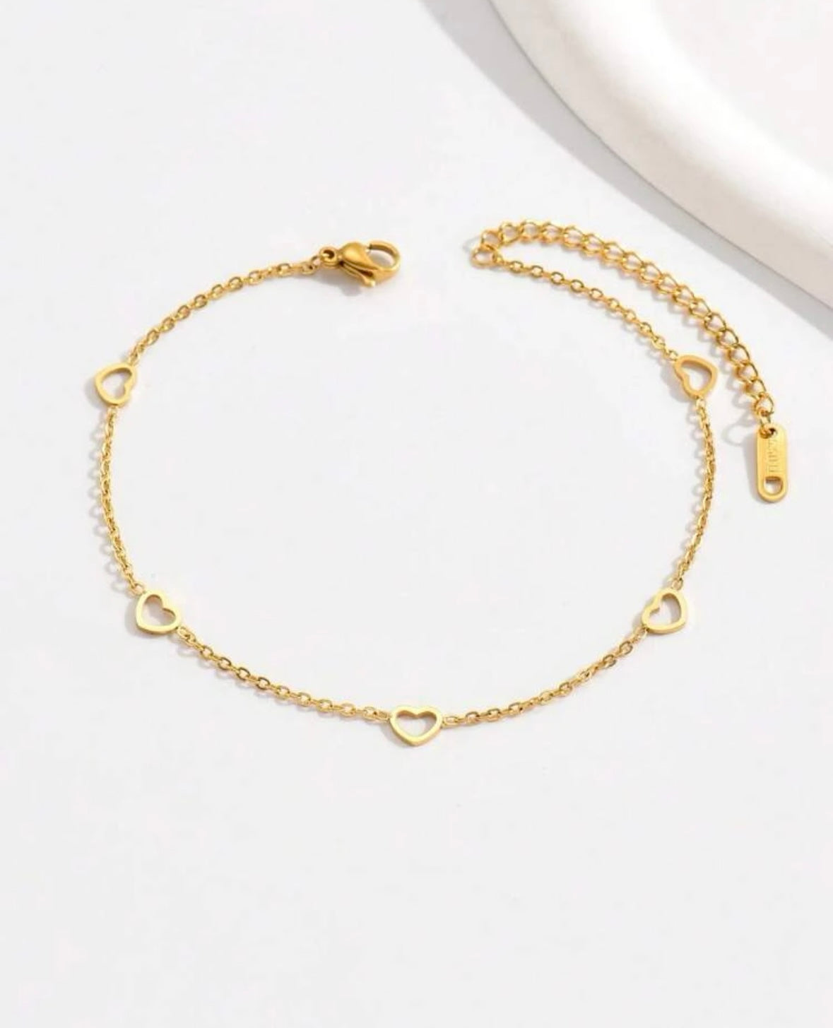 Gold Heart Anklet