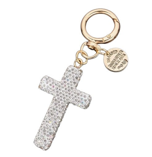 Bling Cross Keychain