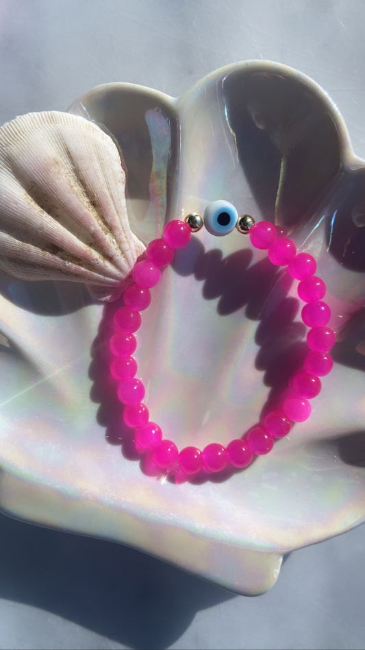 Hot Pink Santorini Bracelet